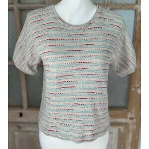 Women Madewell Sweater, Cream, Multicolor, Size XS